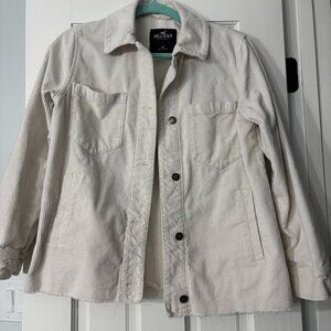 Hollister Corduroy Jacket - Cream color - Size XS